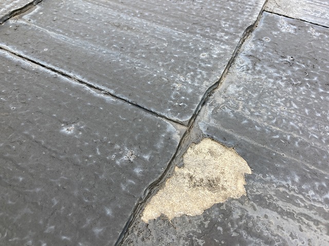 カラーベスト表面のはがれ